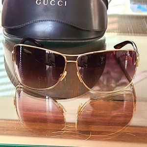 Authentic Gucci Sunglasses W/case GG 1894/S Gold